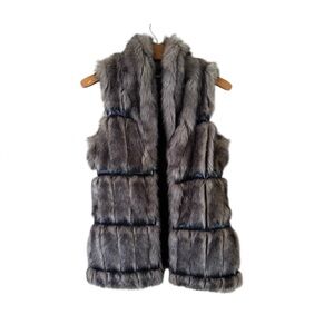 Buffalo David Bitton Faux Fur Black Vest